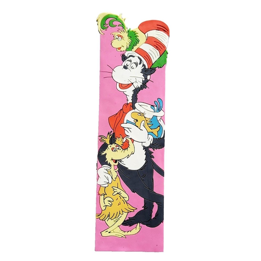 Vintage 90s Dr Seuss Bookmark Cat Hat Whozits Whoville, 1998 Steller Gifts 10604